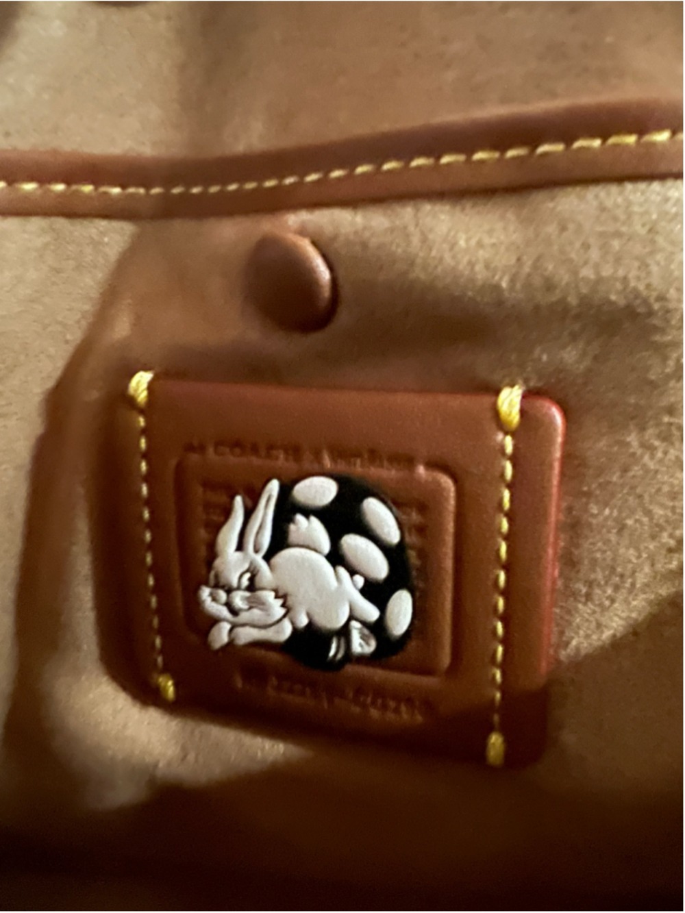 RARE Coach x White Rabbit Candy Revel Bag Yellow Asia Exclusive RARE LNY Bunny - Picture 14 of 16